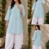 WhatsApp Image 2026-09-15 at 11.19.29 AM Pastel Powder Blue & White 2 Piece Stitched Suit